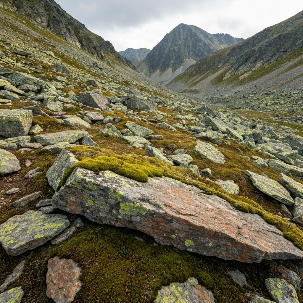 Mountain minerals and botanical elements