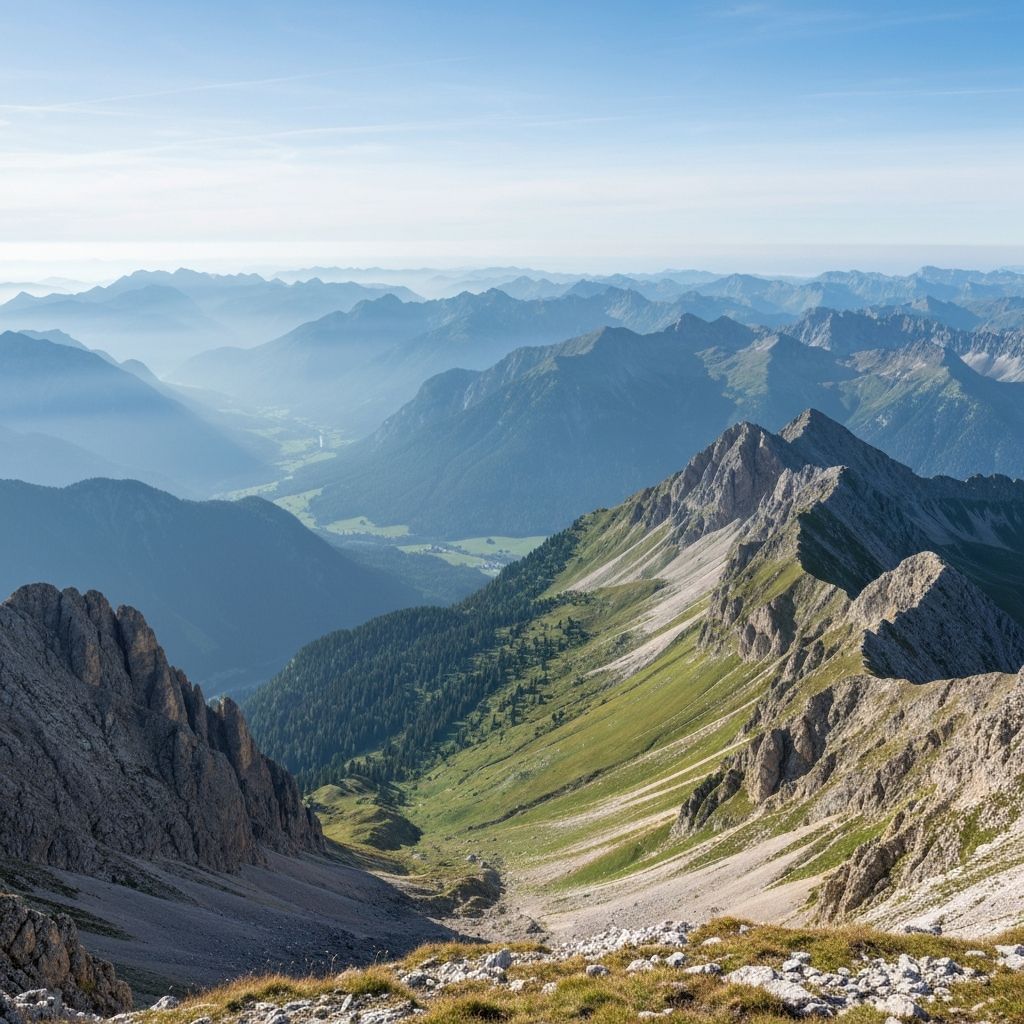 Alpine mountain vista